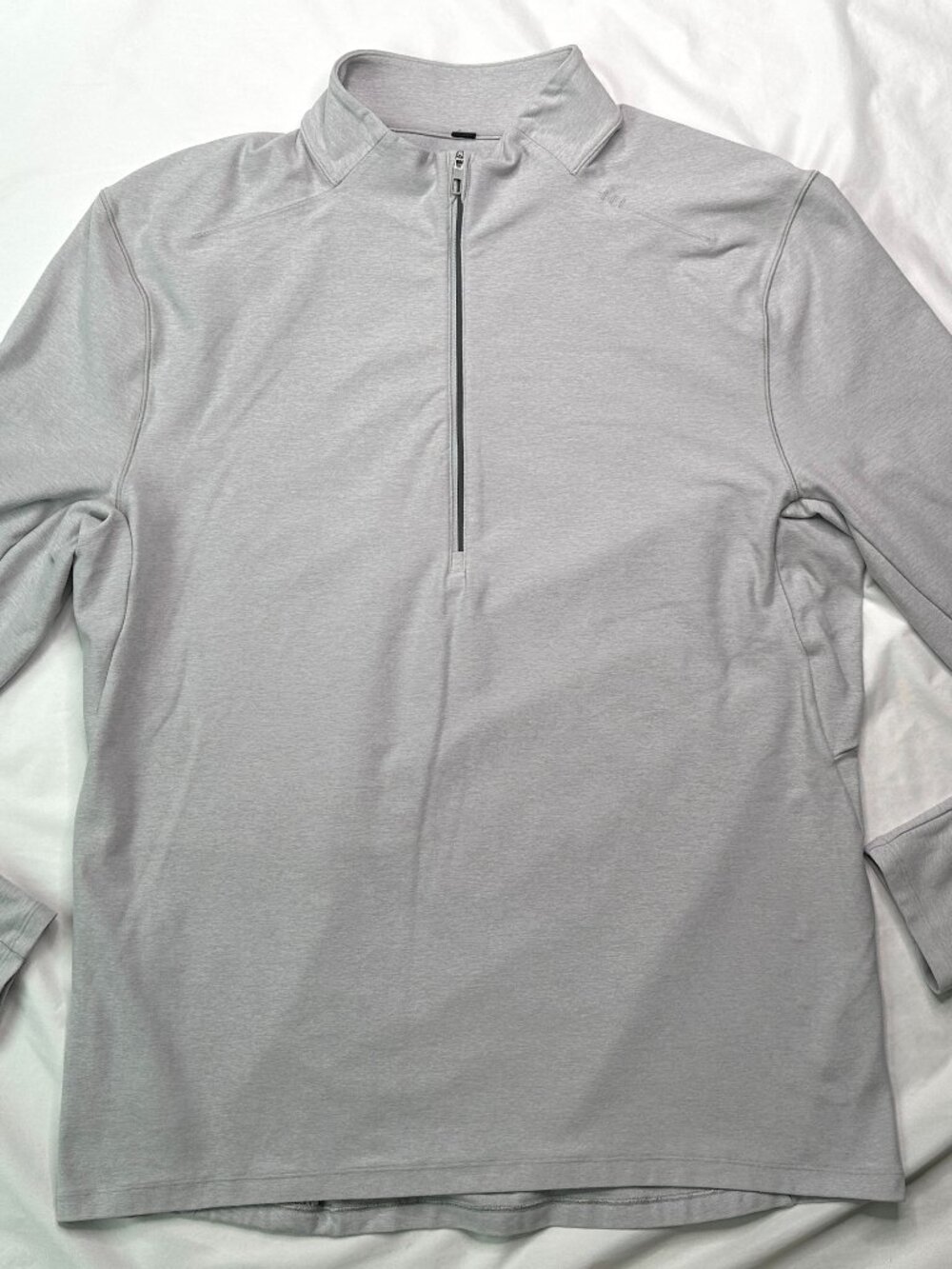 Lululemon Pullover Mens L Grey Quarter Zip Long Sleeve Running Athletic Top